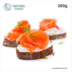 แซลมอนรมควัน 200 กรัม Natural Coast-Smoked Sockeye Salmon Slice 200g(200 กรัม/g)
